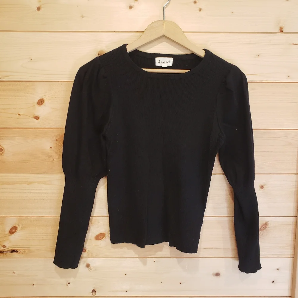 &Merci Black Sweater - Picture 2 of 8